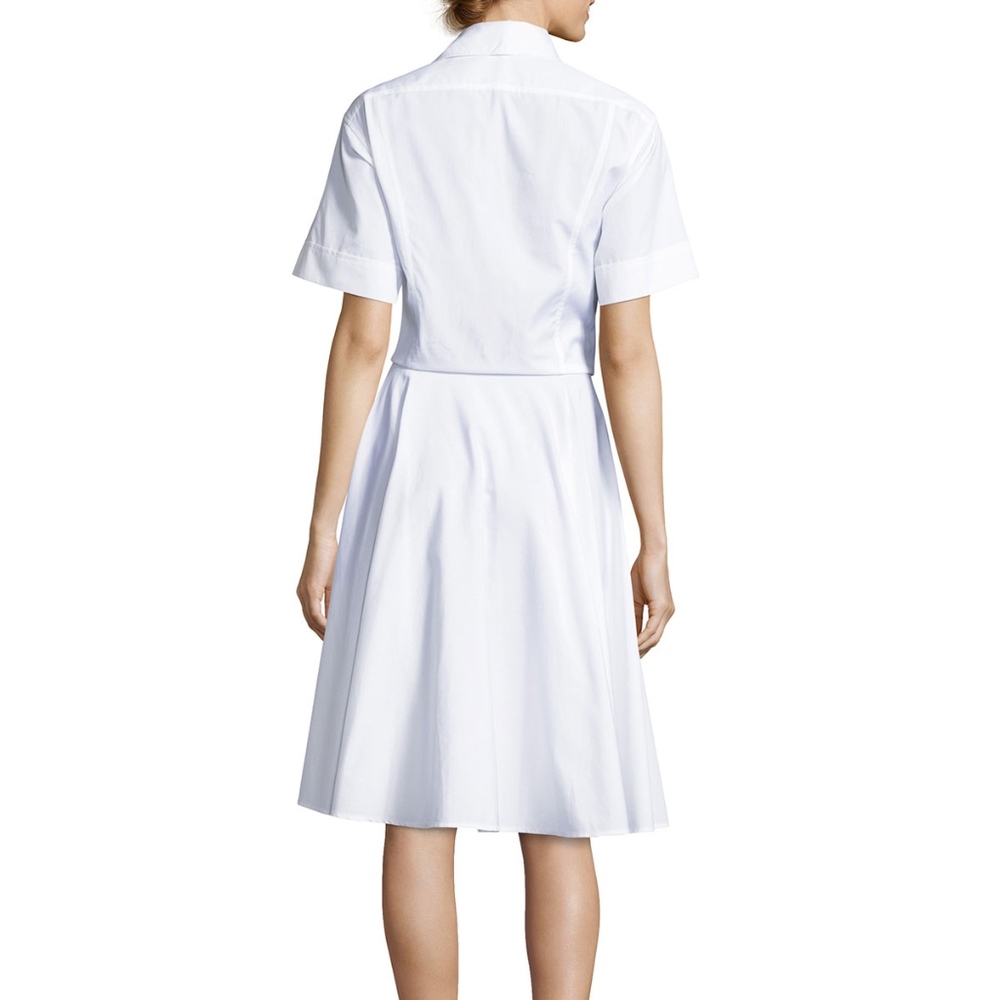 Diane Von Furstenberg Cotton Tie-Front Shirtdress - Picture 2 of 2